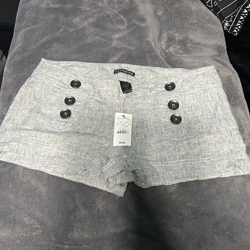Express gray brand new shorts-size 2